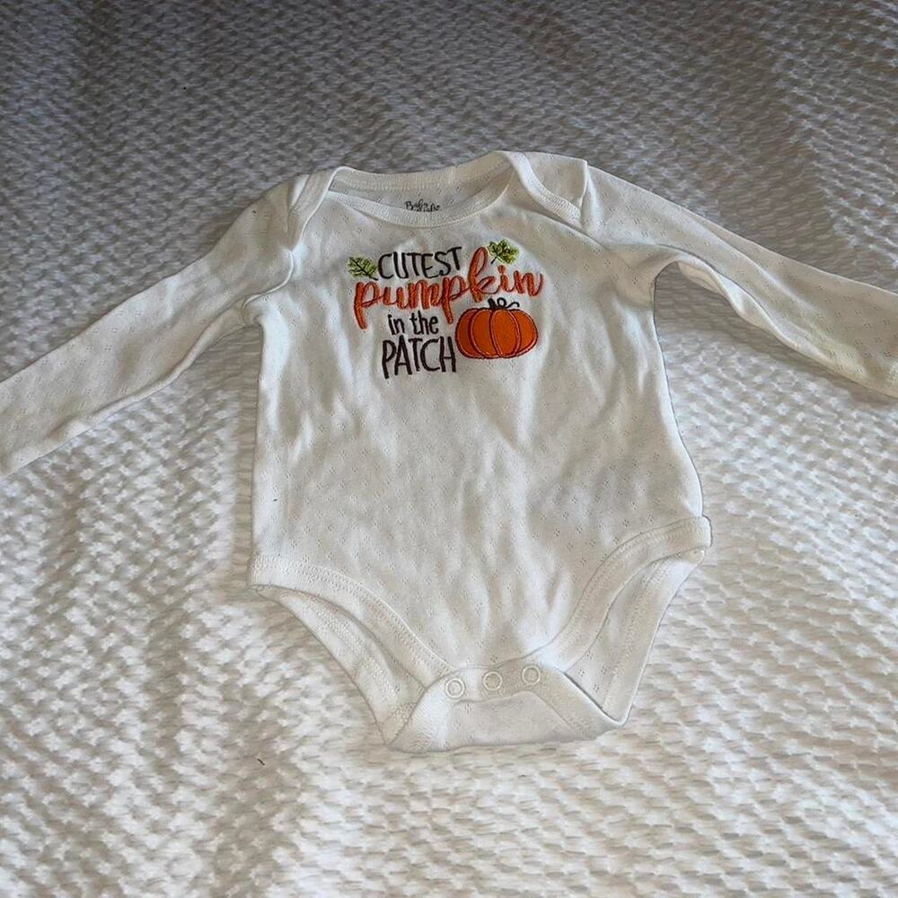 'Cutest Little Pumpkin in the Patch' Baby Essentials Baby One Piece - 6 monthss